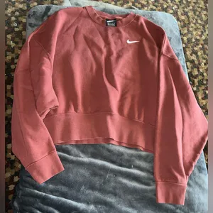 Nike Cropped Oversized Sweatshirt Size XS thumbnail 1