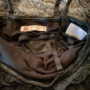 SO | Pretty Little Layers - Black Lace Camisole Top - Size XS - NWOT thumbnail 6