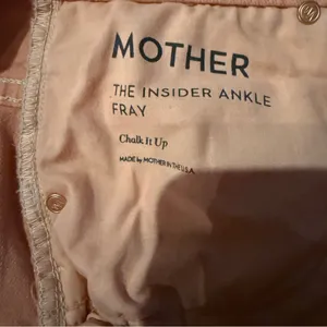Mother The Insider Ankle‎ Fray Raw Hem Jeans in Chalk It Up Terracotta Sz 28 thumbnail 8