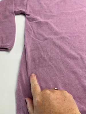 Pact 100% Organic Cotton Light Purple Pink‎ Pullover Sweater Womens Medium FLAW thumbnail 9