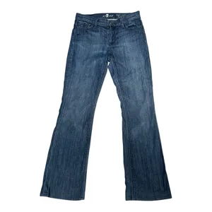 7 for all mankind vintage style boot cut studded pocket detail size 28 thumbnail 4