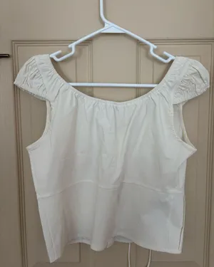 Mango cream/ivory crop top thumbnail 2