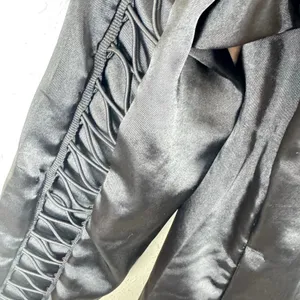 PUMA NWT Black Satin Lux T7 Full Zip Elastic Lightweight Jacket‎ Pockets Size S thumbnail 5