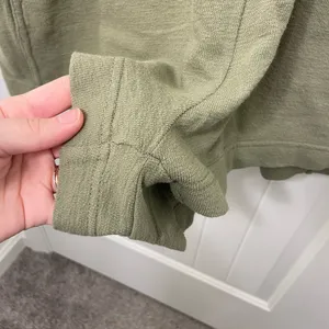 NWOT‎ Free Assembly women's comfy fit olive green drawstring waist romper large thumbnail 4