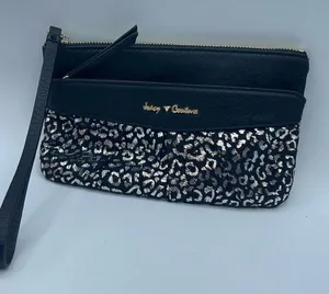 Juicy Couture wristlet animal print minimal wear faux leather. thumbnail 1