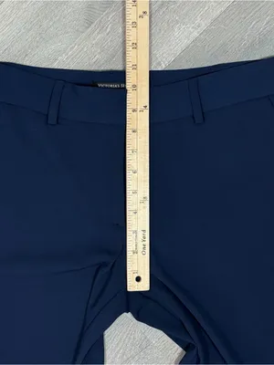 Victorias Secret Tapered Leg Ankle Pants Trousers Blue 8 Mid‎ Rise Lightweight thumbnail 10