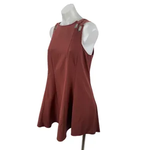 Free People Baby Love Trapeze Cut Out Open Back Sleeveless Mini Shift Dress Sz S thumbnail 2
