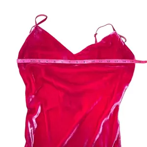 Le Superbe Silk Blend Velvet Bias Slip Maxi Dress Pink V Neck Spaghetti Strap 2 thumbnail 15