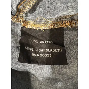 Rebellion denim puff sleeve button down short shirt dress with a tie waist S thumbnail 7
