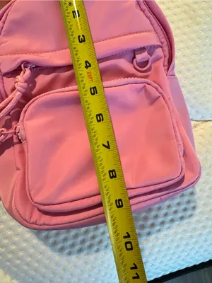Pink Mini Crossbody Bag - Casual Everyday Shoulder Bag thumbnail 3