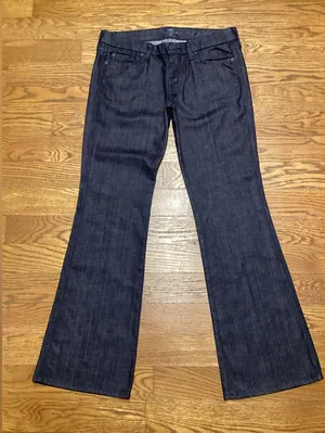7 for all mankind Lexie “A” pocket. Size 29 Midrise Dark Wash thumbnail 1