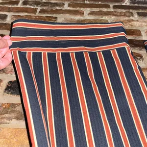 DO+BE Black Brown Striped Wide Leg Back Zip Pants Women's Size 12* thumbnail 5