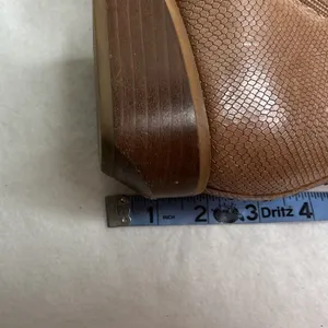 Sarto by‎ Franco Sarto Women Brown Snakeskin Embossed Leather Ankle Boots 9M thumbnail 11