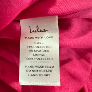Lulus Knee Length Dress Women's Small Pink Velvet Strapless Bodice Tulip thumbnail 7