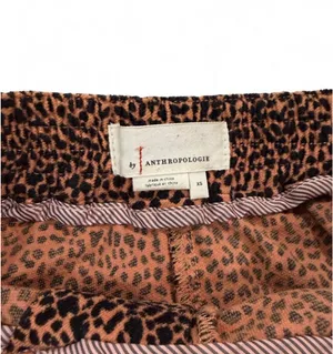 Anthropologie Kalea Cheetah Animal Print High Rise Trouser Joggers Pants XS thumbnail 6