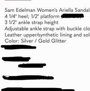 Sam Edelman Silver Heels thumbnail 5