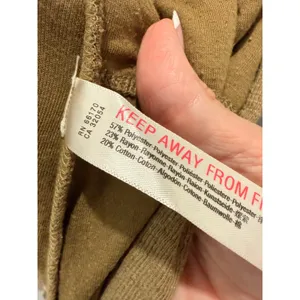 Free People FP Beach Cardigan Womens Small Tan‎ Slub Knit Longline Open Front thumbnail 7