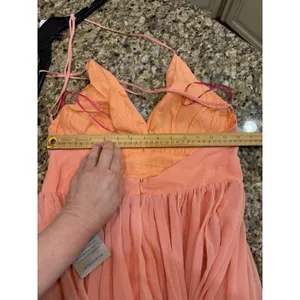 Meghan LA Geometric Seam Dress Buff Size Medium NWT $476 thumbnail 6