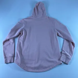 The North Face Hoodie Womens Medium Pink Graphic Sweatshirt‎ Curved Hem Cotton thumbnail 6