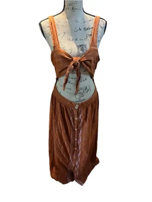 Free People Caldasi Midi Dress Size L thumbnail 2