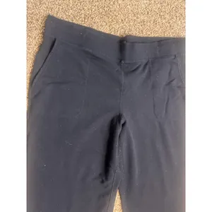 T by Talbots Womens XL Black Wide Leg Lounge Pants Pockets Pull on Athleisure thumbnail 2