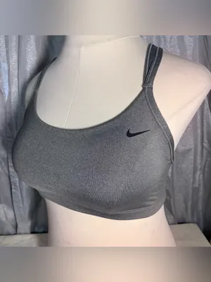 Nike Gray Double-Strap Low-Impact Sports Bra thumbnail 13