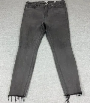 Good American Good Waist Jeans Womens 16 Gray Charcoal High Rise Skinny Stretch‎ thumbnail 1