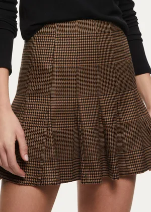 Alice + Olivia Zona Plaid Godet Mini Skirt thumbnail 3