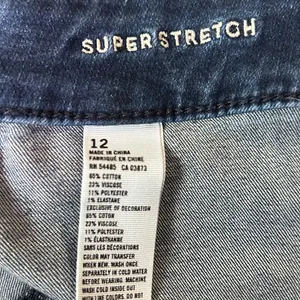 American Eagle Outfitters‎ Dark Blue Denim Mini Skirt Stretch Size 12 thumbnail 5