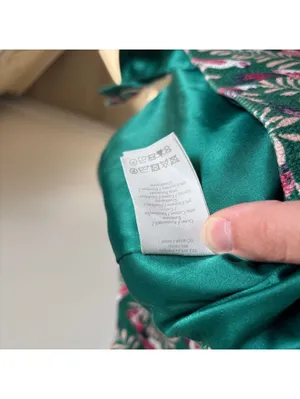 Boden EUC Women's Martha Seam Detail Dress Green Bird Print Size 6R thumbnail 10