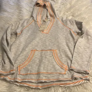 Hem & Thread Anthology Hoodie type too long sleeves silver and orange see photo thumbnail 8