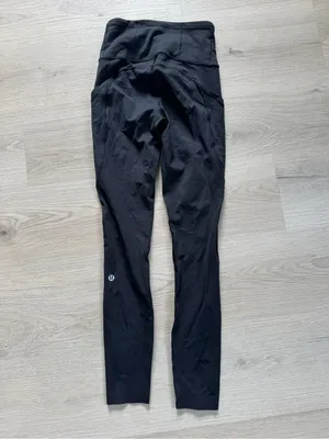 Lululemon Fast and Free black reflective running leggings thumbnail 3