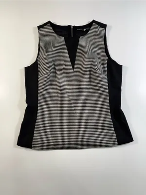White House | Black Market Sleeveless Houndstooth Top thumbnail 2