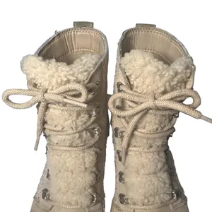 Sorel LENNOX™ Lace Cozy Booties Beige Winter Ankle Boots Biker Waterproof Size 9 thumbnail 11