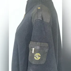 Lauren Ralph Lauren Epaulet Gold Arm Patch Zip Sweater thumbnail 3