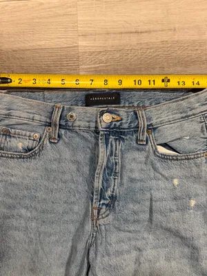 Aeropostale High Rise Baggy Jeans Women's 6 Short Light Wash Distressed Y2K thumbnail 6