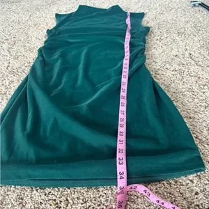 A New Day Sleeveless Dark Green Velvet Dress thumbnail 7