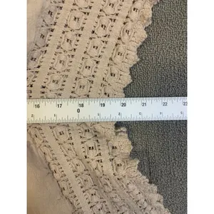 Seaspice Resort Wear Isla Baby Beige 100% Peruvian Cotton Crochet Tunic Mini S thumbnail 4