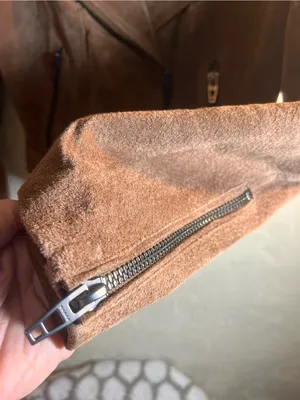 Blank NYC Suede Moto Jacket - Brown thumbnail 10