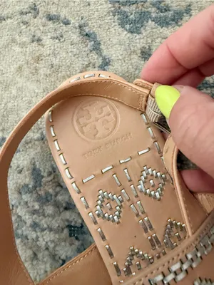 Tory Burch Blake Leather Sandals Sz 8.5 thumbnail 3