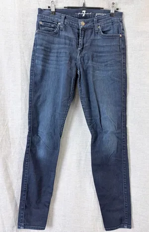 7 For All Mankind‎ Gwenevere Skinny Jeans Dark Wash Size 26 thumbnail 1