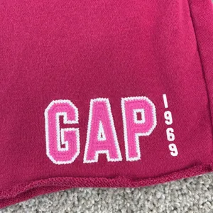 GAP Logo 1969 Fleece Short Size L Fuschia Spellout Y2K Comfy Loungewear Heritage thumbnail 11