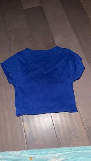 Garage Crop TopBlue thumbnail 2