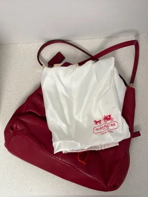 Coach Madison Phoebe Pebbled Leather Red thumbnail 11