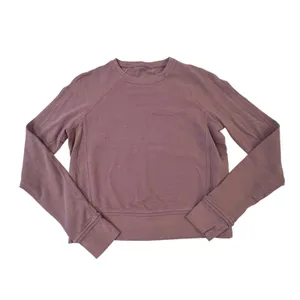 Lululemon Every Movement Cropped Crew Sweatshirt‎ Womens 2 Mauve Athleisure thumbnail 2