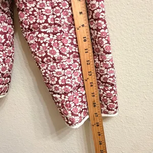 Quilted Rain‎ Puffer Jacket Womens Small Cropped Dainty Floral Spring Bloomcore thumbnail 16