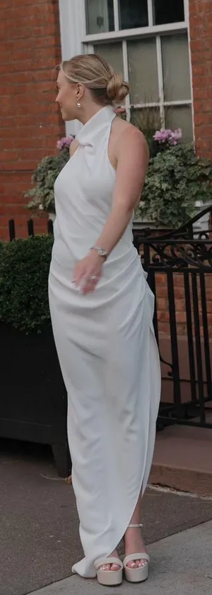 Amanda Uprichard Samba Gown in Ivory thumbnail 2