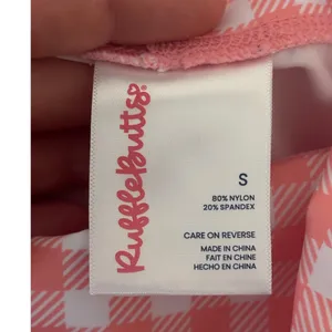 Ruffle Butts Size S UPF50+ Active Dress & Bike Shorts Bubblegum Pink Gingham thumbnail 4