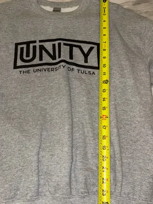 University of Tulsa Sweatshirt Black Wall Street Holy Ground Crewneck M thumbnail 7