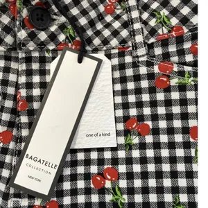 Bagatelle Collection Cherry Gingham Shorts Black White Red Check Size 4 NWT‎ thumbnail 7